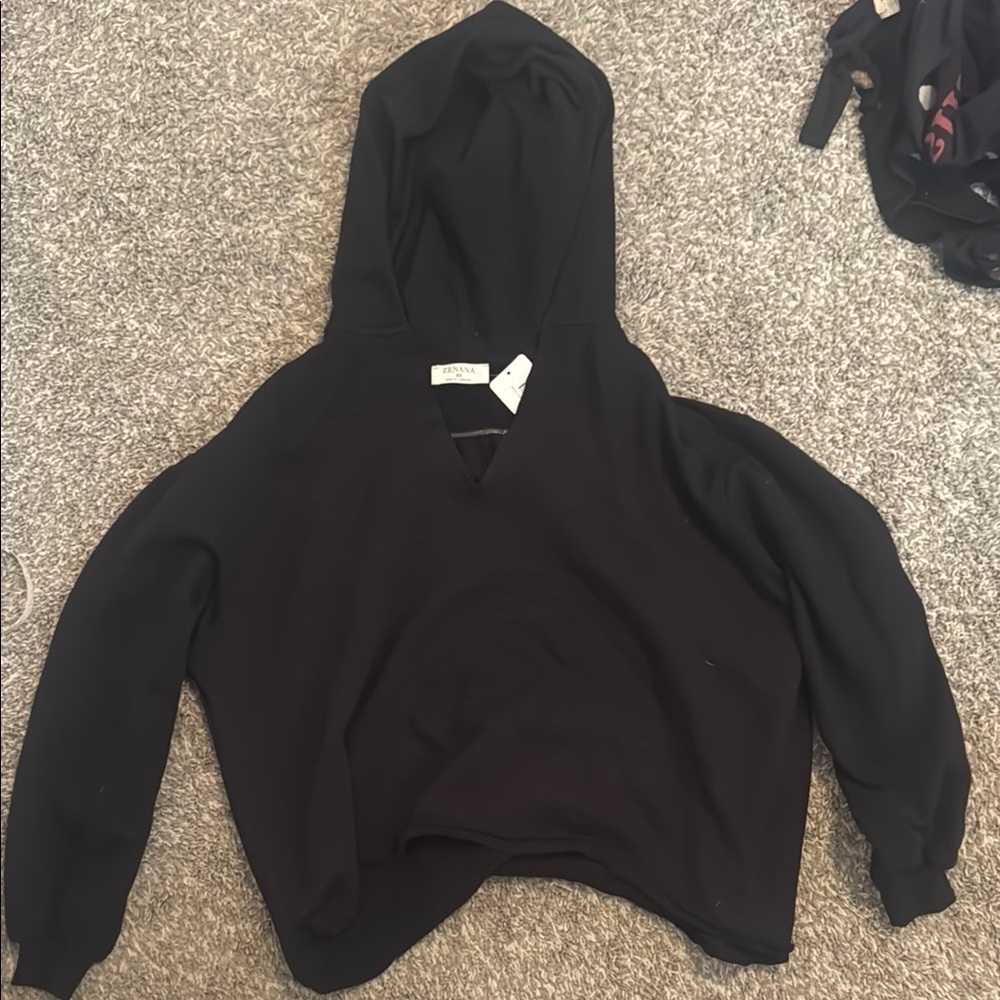 Black Hooded Sweatshirt